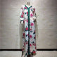 Ladies Middle East Arabian V-Neck Floral Robe - EX-STOCK CANADA