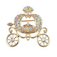 Lanhao Gray Guniang Pumpkin Car Brooch Fairy Tale Style Colorful Rhinestone - EX-STOCK CANADA