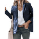 Lapel Single Breasted Solid Color PU Leather Women's Coat - EX-STOCK CANADA
