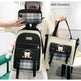 Large Capacity High School Plaid Three-piece Set Junior High School Student Elementary School Studebt Backpack - EX-STOCK CANADA