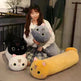 Large Size Cartoon Cat Plush Toys Stuffed Cloth Doll Long Animal Pillow Cushion - EX-STOCK CANADA