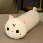 Large Size Cartoon Cat Plush Toys Stuffed Cloth Doll Long Animal Pillow Cushion - EX-STOCK CANADA