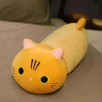 Large Size Cartoon Cat Plush Toys Stuffed Cloth Doll Long Animal Pillow Cushion - EX-STOCK CANADA