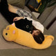 Large Size Cartoon Cat Plush Toys Stuffed Cloth Doll Long Animal Pillow Cushion - EX-STOCK CANADA