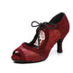 Latin Dance Shoes New Lace High Heels - EX-STOCK CANADA