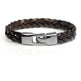 Leather alloy vintage hand-woven bracelet - EX-STOCK CANADA