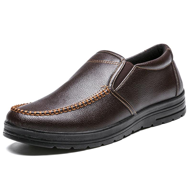 Leather Shoes Men's British Leather Shoes Casual Shoes - EX-STOCK CANADA