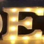 LED Night Light A-Z 0-9 Battery Lamp Wedding Party Decor - EX-STOCK CANADA