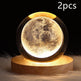 LED Night Light Galaxy Crystal Ball Table Lamp 3D Planet Moon Lamp Bedroom Home Decor For Kids Party Children Birthday Gifts - EX-STOCK CANADA