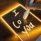 LED Night Light USB Message Board Holiday Light With Pen - EX-STOCK CANADA