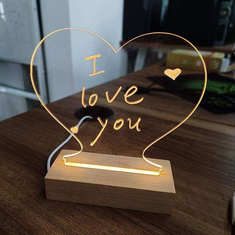 LED Night Light USB Message Board Holiday Light With Pen - EX-STOCK CANADA