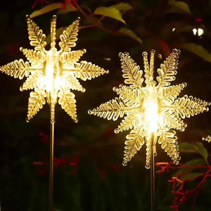 LED Solar Snowflake Light Outdoor Waterproof - EX-STOCK CANADA