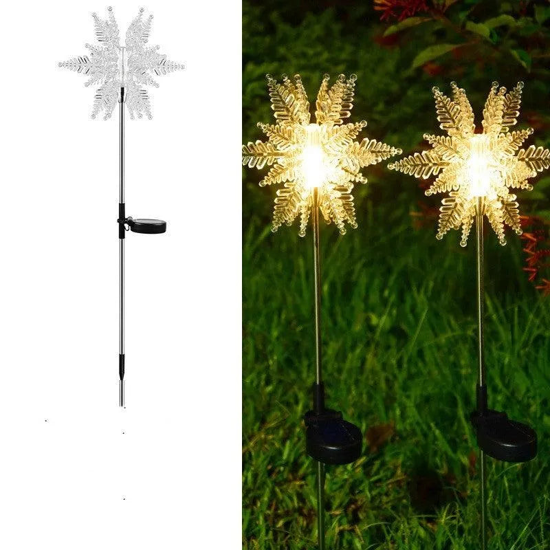 LED Solar Snowflake Light Outdoor Waterproof - EX-STOCK CANADA