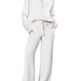 Leisure Sports Suit Long-sleeve Zipper Sweatshirt Wide Leg Pants Two-piece Set - EX-STOCK CANADA