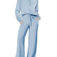 Leisure Sports Suit Long-sleeve Zipper Sweatshirt Wide Leg Pants Two-piece Set - EX-STOCK CANADA