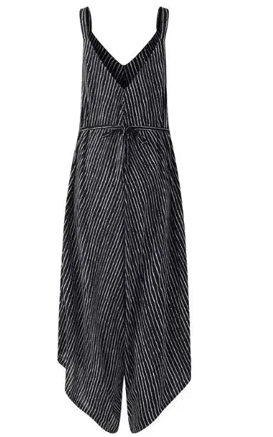 Light Ripe Women's Striped Suspenders Loose One-piece Cropped Pants Jumpsuit - EX-STOCK CANADA