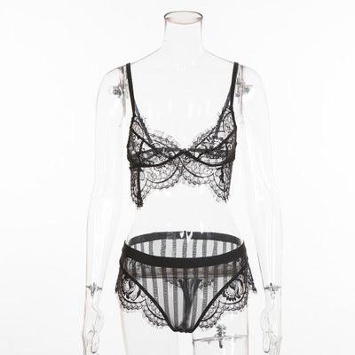 Lingerie Lace Split Underwear Set - EX-STOCK CANADA