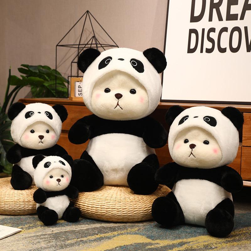 Little Bear Doll Transformation Giant Panda Teddy Plush Toy - EX-STOCK CANADA