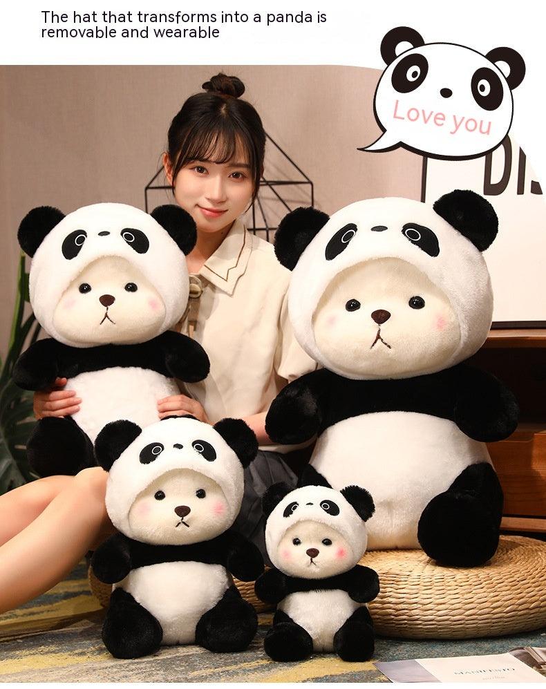 Little Bear Doll Transformation Giant Panda Teddy Plush Toy - EX-STOCK CANADA
