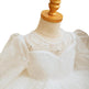 Long Sleeve Handmade Pearl Embroidery Children Princess Dress Gown - EX-STOCK CANADA