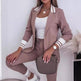 Long Sleeve Suit Coat Drawstring Pants Casual Suit - EX-STOCK CANADA