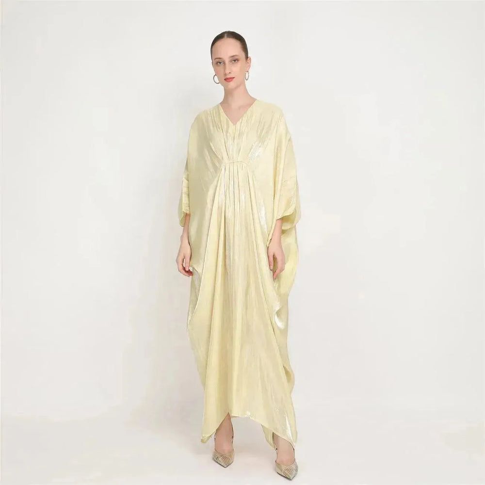 Loose Batwing Long Sleeve Abaya Dress for Arab Dubai Turkey Middle East Women - EX-STOCK CANADA