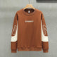 Loose Color Matching Round Neck Long Sleeve T-shirt Casual Top - EX-STOCK CANADA