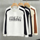 Loose-fitting Casual Round-neck Long Sleeve T-shirt - EX-STOCK CANADA