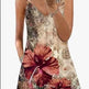 Loose Sleeveless Sling Summer Beach Printed Floral Mini Dress - EX-STOCK CANADA