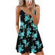 Loose Sleeveless Sling Summer Beach Printed Floral Mini Dress - EX-STOCK CANADA