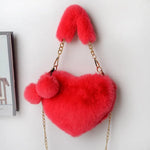 Love Bags Soft Plush Handbags Women Valentine's Day Party Bag - EX-STOCK CANADA