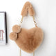 Love Bags Soft Plush Handbags Women Valentine's Day Party Bag - EX-STOCK CANADA