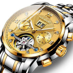 Luxurious Luminous Diamond Tourbillon Hollow Automatic Mechanical Watch - EX-STOCK CANADA