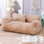 Luxury Anti Slip Pet's Warm Comfortable Plush Bed Sofa - EX-STOCK CANADA