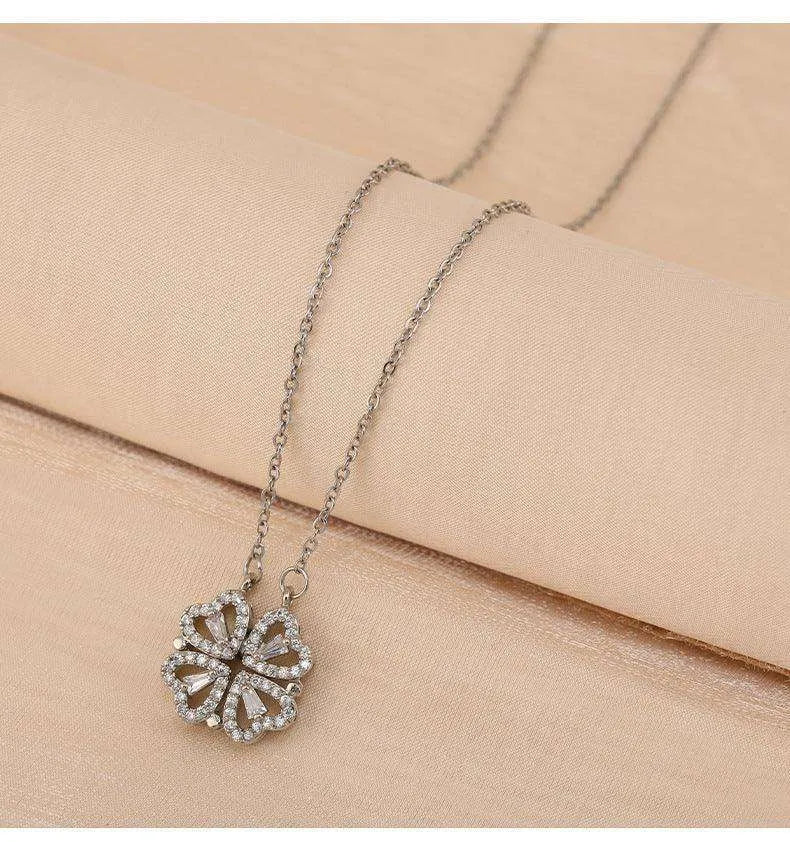 Luxury Titanium Steel Four Leaf Clover Necklace - EX-STOCK CANADA