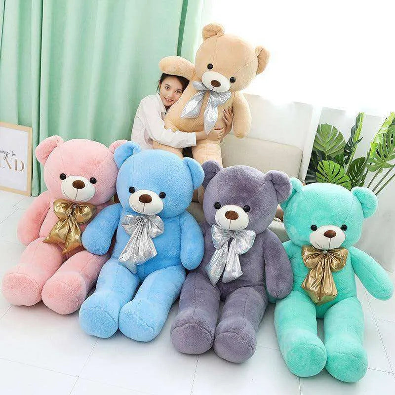 Macaron Teddy Bear Plush: Soft 80-100cm Cotton Toy - EX-STOCK CANADA