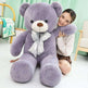 Macaron Teddy Bear Plush: Soft 80-100cm Cotton Toy - EX-STOCK CANADA