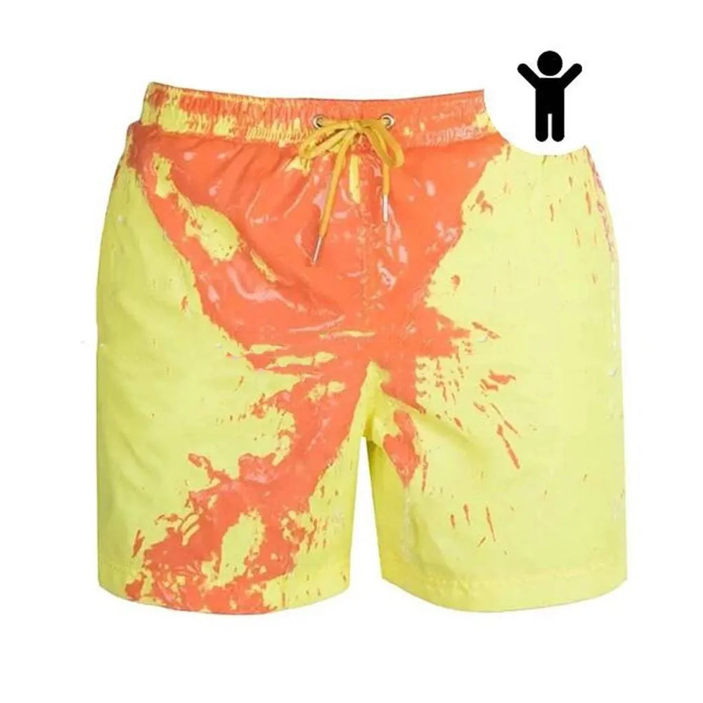 Magical Change Color Beach Shorts Summer Men Swimming Trunks Swimwear Swimsuit Quick Dry bathing shorts Beach Pant - EX-STOCK CANADA