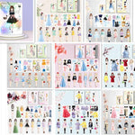 Magnetic Baby Girl Dressing Stickers Baby Clothing Stickers Book Toys - EX-STOCK CANADA