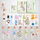 Magnetic Baby Girl Dressing Stickers Baby Clothing Stickers Book Toys - EX-STOCK CANADA