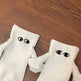 Magnetic Suction Breathable Hand In Hand Couple Socks Cartoon - EX-STOCK CANADA