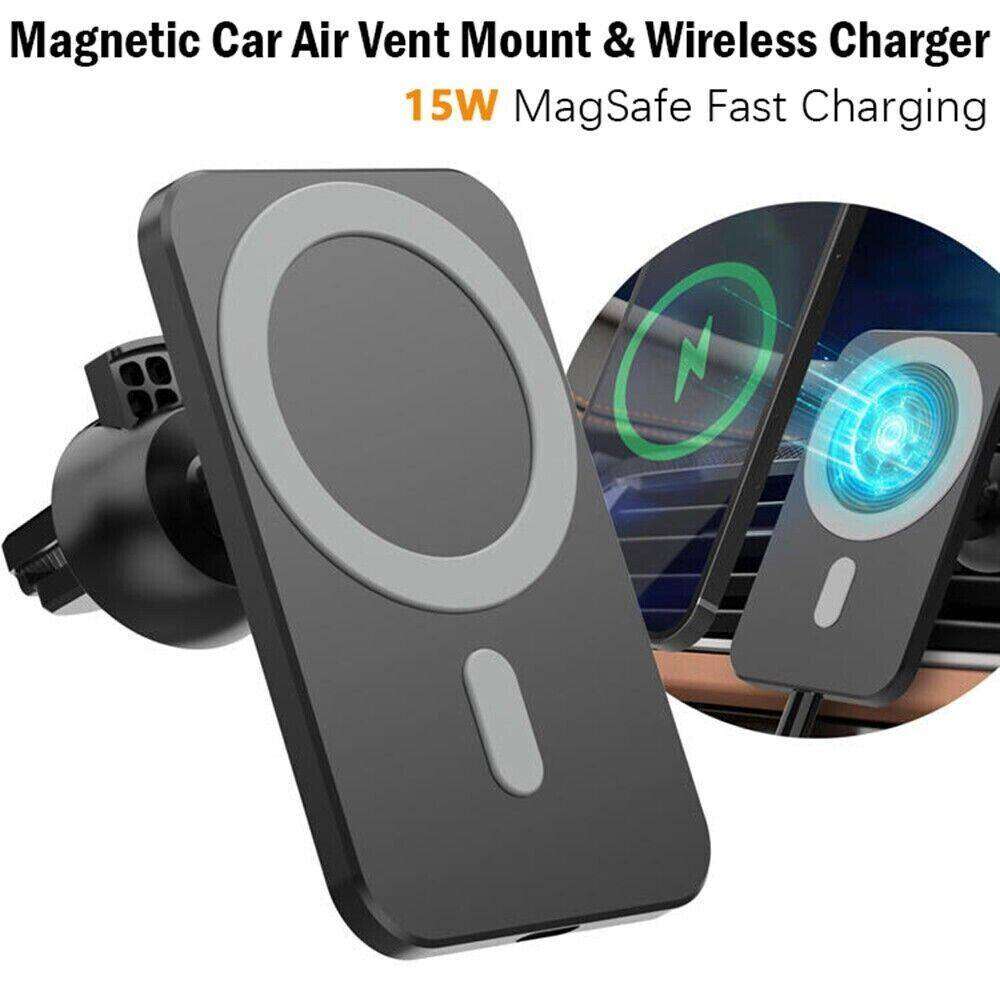 Magnetic Wireless Car Vent Phone Holder + Fast Charger - EX-STOCK CANADA