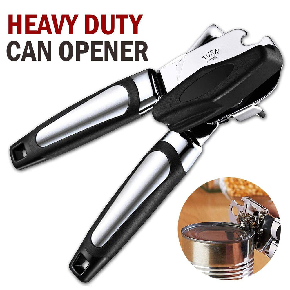 Manual Handheld Can Opener With Cutting Wheel Blade Lid Cap Opener - EX-STOCK CANADA