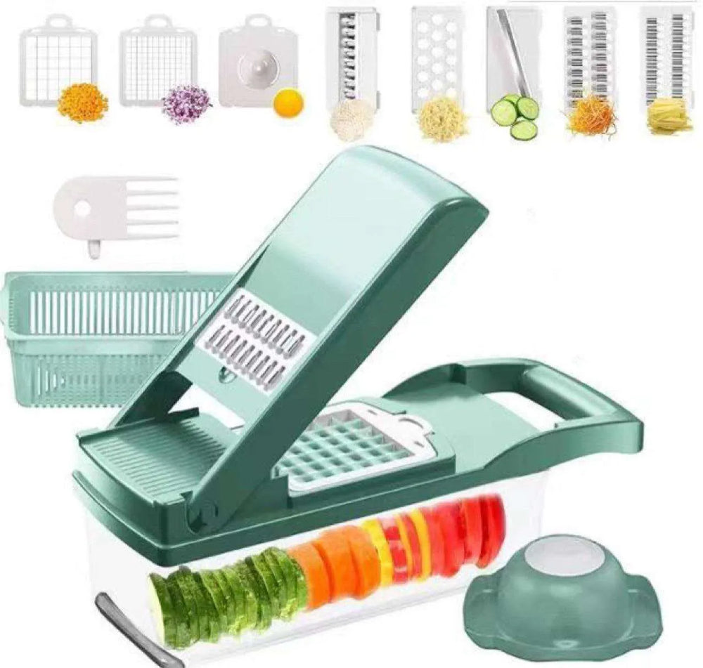 Manual Vegetable Chopper 12 Ways Slice - EX-STOCK CANADA