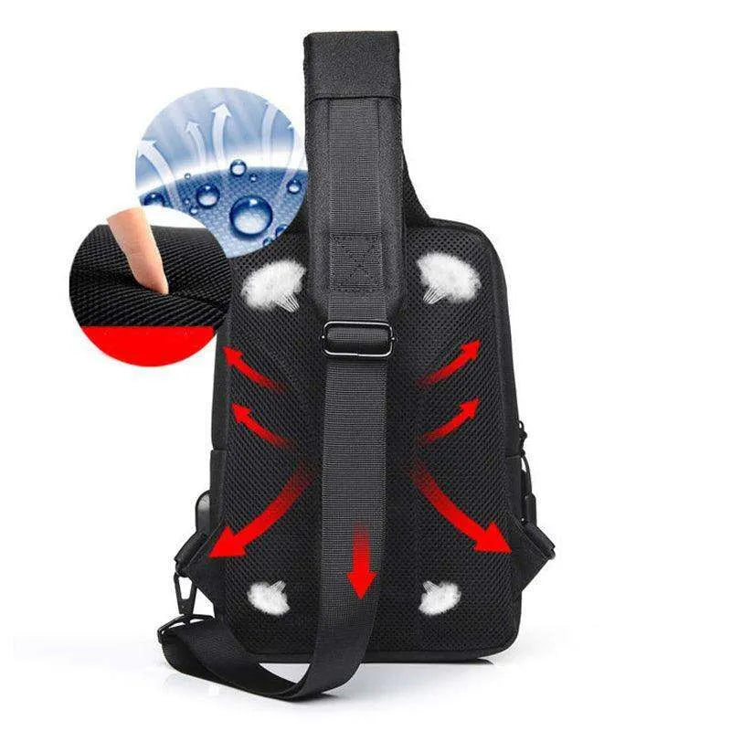 Men Chest Bag Shoulder Crossbody Sling Backpack - EX-STOCK CANADA