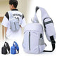 Men Chest Bag With Phone Wallet Design Crossbody Shoulder Bag - EX-STOCK CANADA