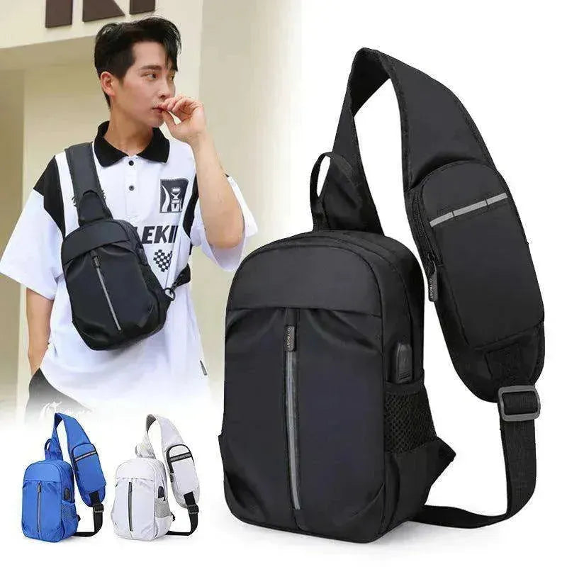 Men Chest Bag With Phone Wallet Design Crossbody Shoulder Bag - EX-STOCK CANADA