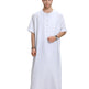 Men's Arab Short-sleeved Solid Color Robe - EX-STOCK CANADA