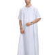 Men's Arab Short-sleeved Solid Color Robe - EX-STOCK CANADA