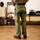 Men's Army Green Loose Straight Wide-leg Casual Pants - EX-STOCK CANADA